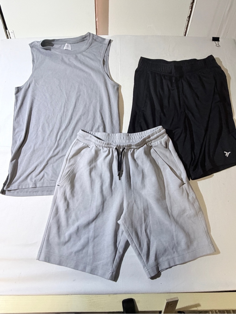 Men's Black Athletic Shorts and muscle shirt - Performance Training